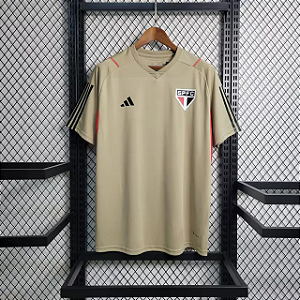 Camisa São Paulo 2023/2024 - Torcedor Adidas Masculino Treino Dourada