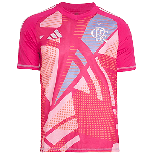 Camisa Flamengo 2025/2026 - Torcedor Adidas Masculino Goleiro Rosa