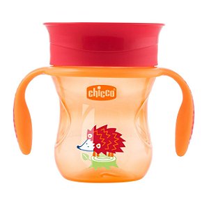 Copo 360° Perfect 200ml Laranja Porco Espinho Chicco (12m+)