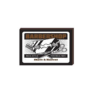 Quadro Decorativo  Barbearia Barber Shop Mod. 07 [BoxMadeira]