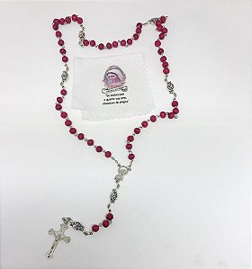 Terço vermelho de Medjugorje – Perfumado + Lencinho