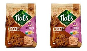 Kit 2 Sacos Biscoito Cookies Nats Para Cães Natdigest 300g