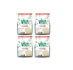 Kit 4 sacos Areia Higiênica Gatos Viva Verde Limpeza Descomplicada 4kg