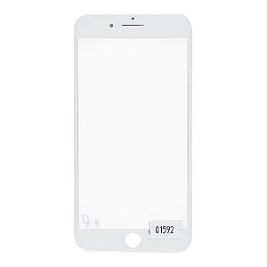 Vidro Frontal Iphone 7Plus 5.5 Branco Com Moldura