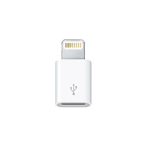 Conector adaptador lightning iphone entrada v8 micro USB
