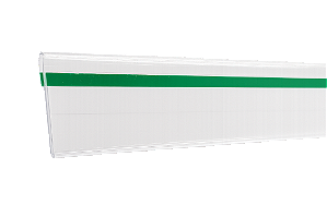 Porta Etiqueta com Adesivo p/ Gôndolas 1m x 4cm | Corte no Tamanho Ideal da Sua Loja | Organize Sua Loja Hoje e Atraia Mais Clientes | Pronta entrega