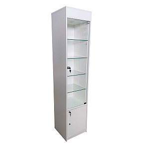 Armário vitrine prateleira c/ iluminação bivolt "MEGA RESISTENTE" + Fechaduras + Pés Ajustáveis -1,85m(A)x40cm L)x35cm(P)- outras medidas (11) 94220-9117