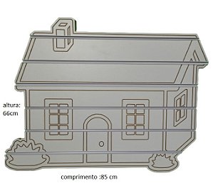 Painel canaletado slatwall em forma de CASA - outras formas faça contato  (11) 94220-9117