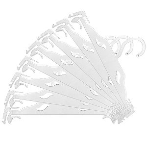 Cabide para Lingerie Transparente em Acrílico - CAIXA 200 PÇS-5cm (altura) x25cm (largura) x 2mm (espessura)