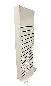 Gôndola expositora loja com 1 Face com espaço para logo de 30 cm de altura - rodas na base - Preta ou Branca - 3 tamanhos para escolher - Madeira MDF18mm - Outras medidas Whats (11) 94220-9117