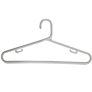 250 Cabides adulto Slim  ( fino e resistente) Modelo tradicional - Acrílico, Branco, Preto ou Prata - 20cm (altura) x 40cm (largura) x8mm (Diâmetro) - Pronta Entrega