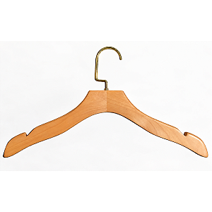 Kit 30 Cabides de madeira PREMIUM TOP e ganchos LUXO : Cromado, Rose ou Dourado- Pronta entrega