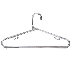 200 Cabides acrílico cristal virgem modelo tradicional adulto- 20cm (altura) x 40cm (largura)x diâmetro de 6.5, 8, 10 ou 12 mm de diâmetro- Pronta entrega