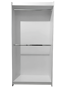 Cabideiro Duplo de MDF 15mm – Super Reforçado – 1,85m A x 0,92m L x 0,32m P – Ideal para Loja ou Closet