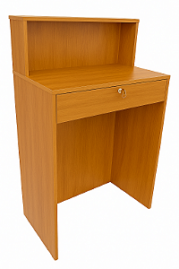 Balcão Caixa Recepção c/ Gaveta - MDF 100% 15mm - Super Reforçado - 1,10m A x 85cm L x 38cm P - PRONTA ENTREGA