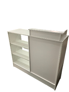 Balcão caixa vitrine atendimento/recepção - MDF 100% 15mm - PRÁTICO E MODERNO - 1,10m de altura x 1,20m de largura x 0,38cm de Profundidade - PRONTA ENTREGA