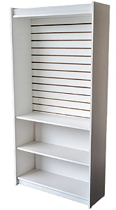 Estante Canaletada com Prateleiras Inferiores - 100% MDF 15mm - 1,85(A) x0,92(L) x0,32(P) - PRONTA ENTREGA