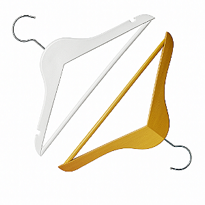Kit 30 Cabide de madeira nobre infantil com barra para calça - preço de atacado - alta resistência e elegante - Pronta Entrega