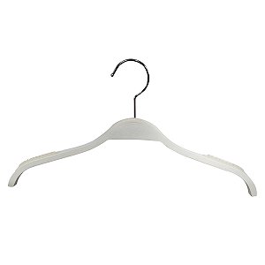 Kit 100 Cabides de madeira com antiderrapante de silicone cravado na madeira - Modelo Adulto LUXO TOP -43cm(L)x22cm(A)x 1 cm (P)-Pronta entrega