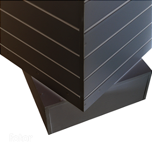 Kit Gôndola Giratória para Loja – com Canaletas PVC nos Trilhos + 50 Ganchos | Madeira MDF 18mm | 50cm x 120cm | Outras Medidas (11) 94220-9117