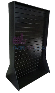 Gôndola Expositor Loja Elegance com 2 Faces de Madeira MDF 18mm - Mais Resistente do Mercado | Expões dos 2 lados | Rodas na base | Canaletas de PVC nos trilhos | 1,90mx90cm |