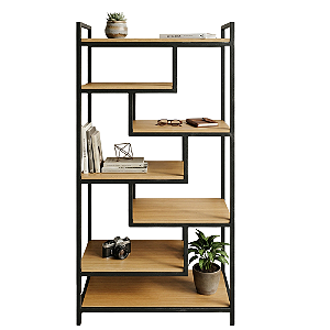 Estante Colmeia ZigZag Industrial Metalon Premium Luxo P/ Loja e Escritório - 1,90 A x 0,90 L x 0,38 P