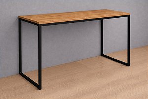 Mesa Clean Metalon Elegante Com Tampo de MDF P/ Escritório e Lojas - 0,75 A x 1,20 L x 0,60 P