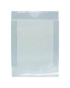 Porta-Cartaz A6 Cristal Transparente com Aba P/ Gôndola e Régua Plástica | Porta Oferta, Porta Preço e Porta Promoção - Kit C/ 20 PEÇAS - Preço de Fábrica