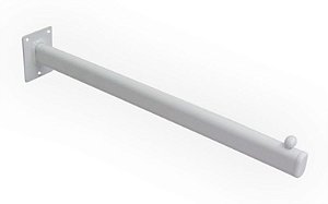 10 RT Expositor Reto  Branco de 40 cm para PAREDE - Expor cabides ou fazer prateleira - Super reforçado - PRONTA ENTREGA
