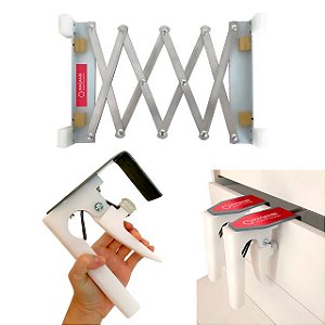 Kit Gabarito de Corrediças e Grampo de Frente de Gaveta