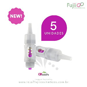 5 Unidades - Agulha GR CLICK C 3 Pontas Linear (Flat)