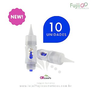 10 Unidades  - Agulha GR CLICK C 3 Pontas Contorno (Round Liner)