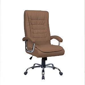 Cadeira de Escritório Presidente Munique Caramelo - Molas Ensacadas - Original Conforsit