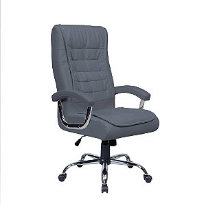 Cadeira Escritório Presidente Munique Cinza - Molas Ensacadas - Original Conforsit