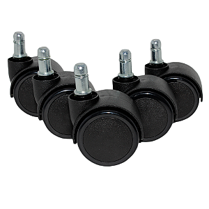 Rodízios para cadeira escritório kit com 5 em PU