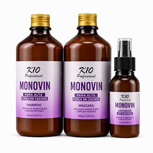 KIT MONOVIM PARA QUEDA CAPILAR 500ML / TÔNIXO 100ML