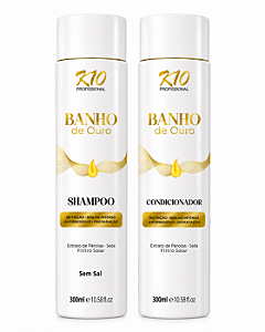 SHAMPOO 320ML + CONDICIONADOR 320ML BANHO DE OURO