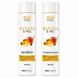 SHAMPOO 320ML + CONDICIONADOR 320ML BANANA & MEL