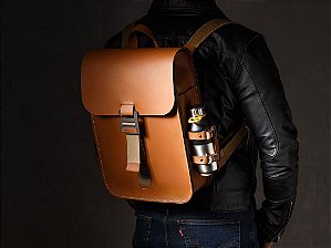 Mochila Andaluz - Couro Caramelo