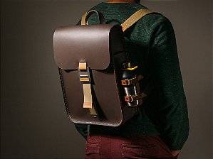 Mochila Andaluz - Couro Marrom Café