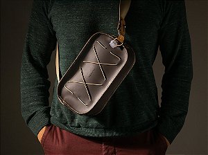 Bolsa Tetrix - Couro Marrom Café