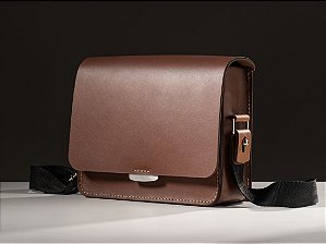 Bolsa Alma - Couro Marrom Café