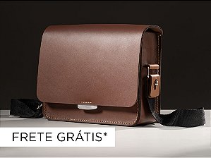 Bolsa Alma - Couro Marrom Café