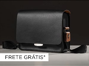 Bolsa Alma - Couro Preto