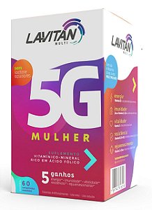 Lavitan 5G Mulher - 60 Comprimidos - Lavitan Vitaminas