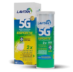 Multivitamínico Efervescente 5g Esporte - Açaí e Guaraná - 10 Comprimidos - Lavitan