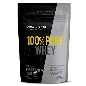 100% Pure Whey - Chocolate - Refil 825g - Probiótica