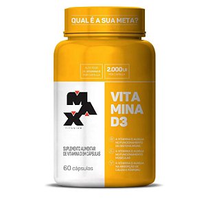 Vitamina D3 - 60 Cápsulas - Max Titanium
