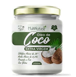 Óleo de Coco Extra Virgem - 200ml - Multinature