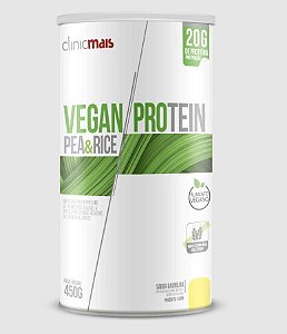 Vegan Protein Pea e Rice - Baunilha - 450g - ClinicMais